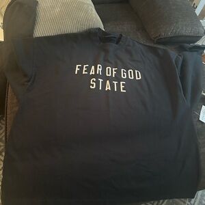 Essentials Black crew neck Sweatshirt